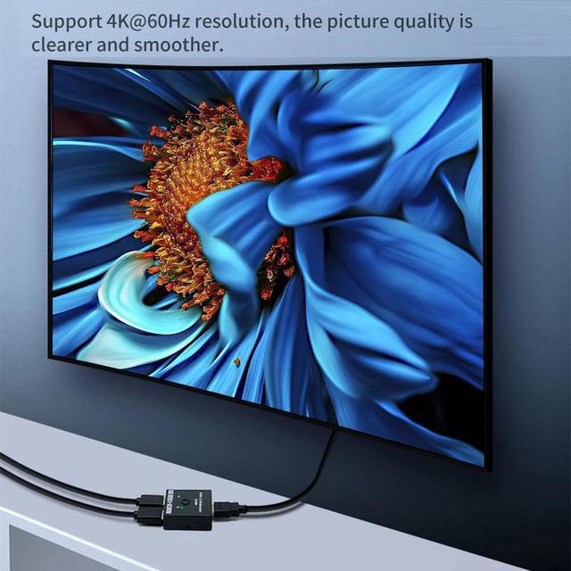 4K HDMI Switch HDMI-compatible Splitter KVM Bi-Direction 1x2/2x1 HDMI-compatible Switcher 2 In1 Out For TV Box Switcher Adapter