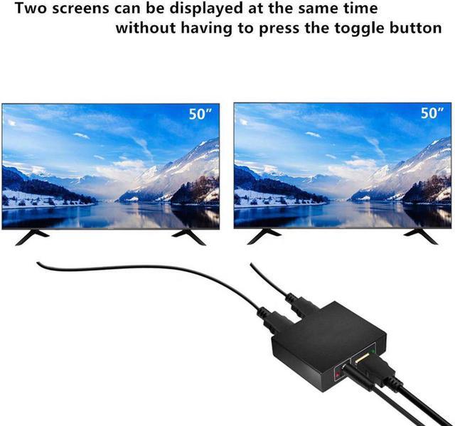 4K Ultra HD Video Of HDMI Splitter 1 To 2 HDMI Male To Dual HDMI Female Displays With 3D For HDTV