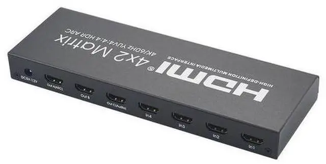 4K60Hz KVM HDMI2.0 Matrix Ultra-clear 4-in-2-out HDMI switcher distributor