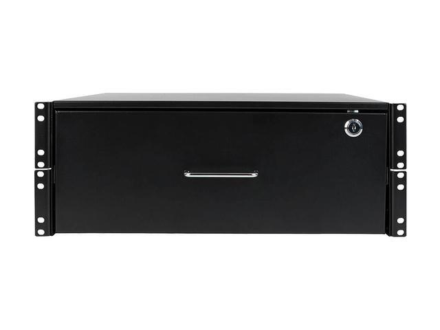 4U Drawer Mounts In EIA-standard 19 In. 2-post Rack To Store Tools Notes Cables Computer Discs And Other Essential Rack Equipment Accessories Up To 50 Lb