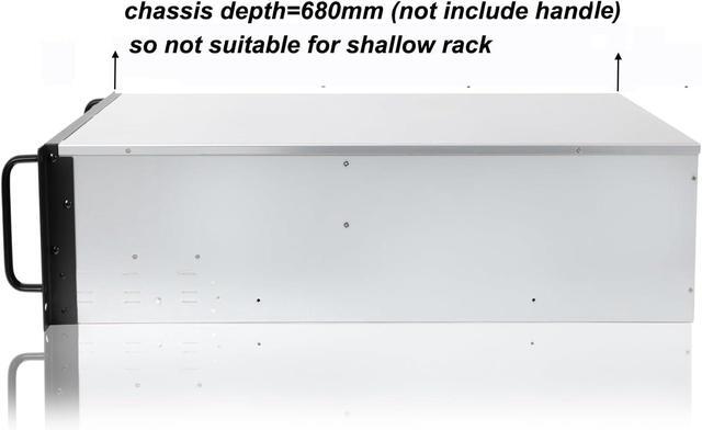 4U Rackmount Server Chassis 8bay 12Gbps Swappable SATA/SAS Drive Bays SFF-8643 Backplane Include Minisas To SATA Cables