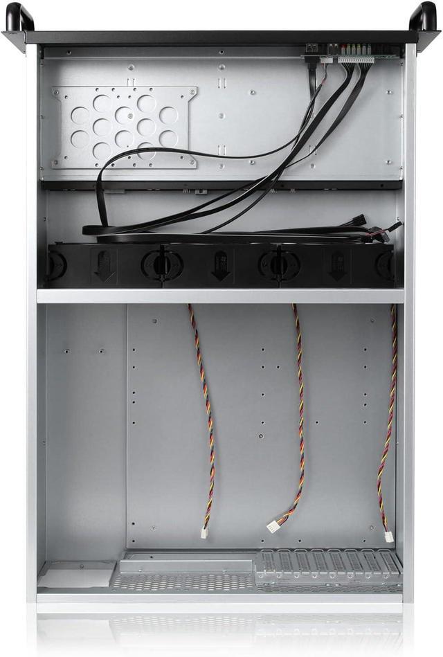 4U Rackmount Server Chassis 8bay 12Gbps Swappable SATA/SAS Drive Bays SFF-8643 Backplane Include Minisas To SATA Cables