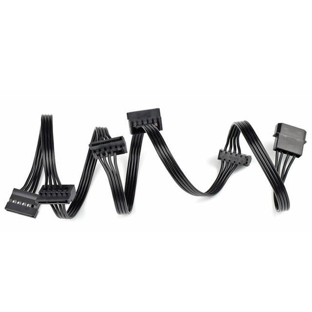 5 Piezas De Buena Calidad Molex 4 Pines IDE 1 A 5x 15 Pines Conector SATA Divisor De Disco Duro Cable De Extensión De Cable De Alimentación