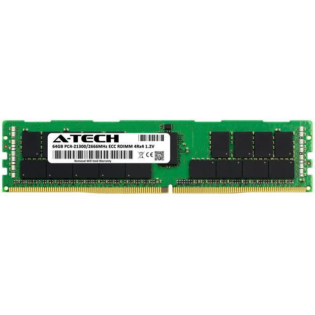 64GB RAM Replacement For Dell 370-AETB A9810569 DDR4 2666MHz PC4-21300 ECC RDIMM 2S2Rx4 (4Rx4 3DS/TSV) Server Memory