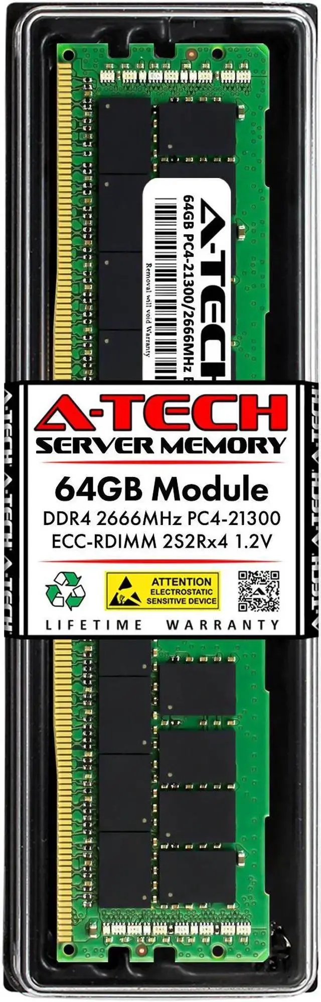 64GB RAM Replacement for Samsung M393A8K40B22-CWD DDR4 2666MHz PC4-21300 ECC RDIMM 2S2Rx4 (4Rx4) Server Memory