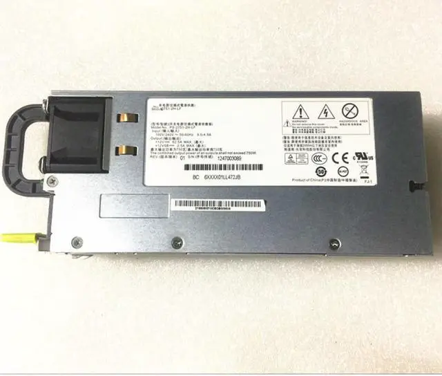 750W Power Supply for Server 750W 2U PSU PS-2751-2F-LF PS-2751-1F-LF For R520 G7 with Power Cage DD-3151-3F-LF 4A807-02