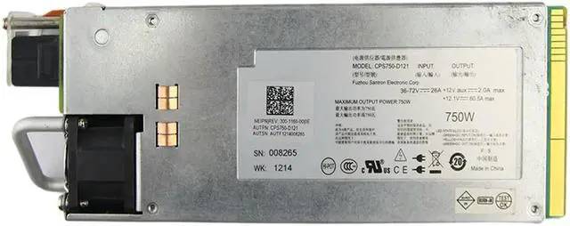 750W Server DC Power Supply for R510/R910 CPS750-D121 6GTF5 Psu