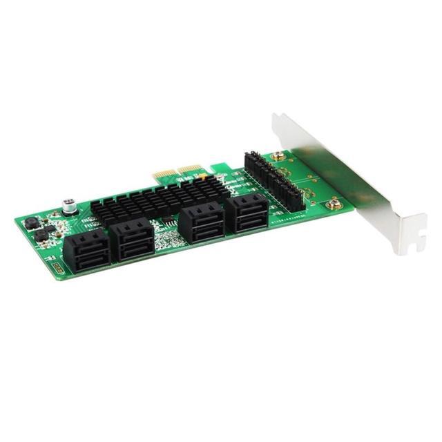 8 Port Sata 3 PCI Express Expansion Card PCI-E Sata Controller PCIe 1X To Sata III 6Gb Adapter Add On Cards For HDD SSD