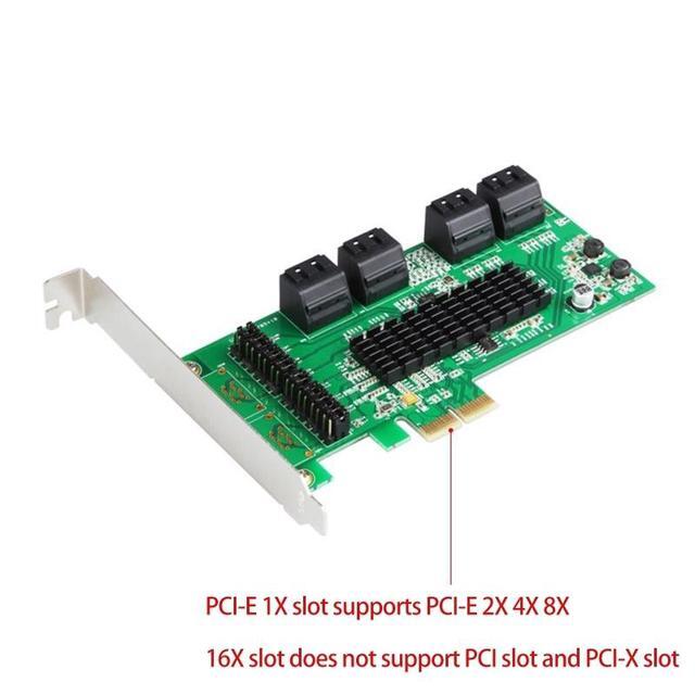 8 Port Sata 3 PCI Express Expansion Card PCI-E Sata Controller PCIe 1X To Sata III 6Gb Adapter Add On Cards For HDD SSD