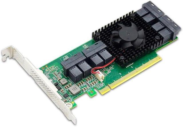 8 Port U.2 To PCI Express X16 SFF-8639 NVMe SSD Adapter With SFF-8643 Mini-SAS HD 36 Pin Connector And PLX8749 Chipset For Servers