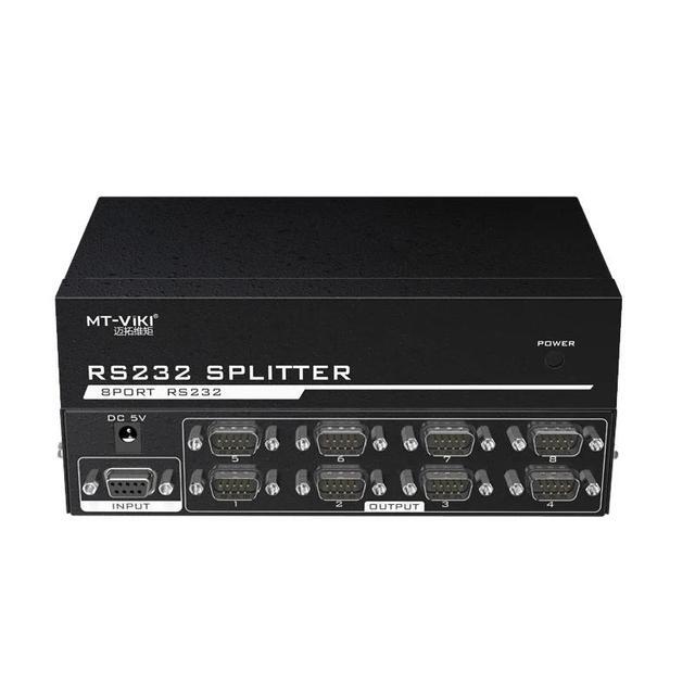 8 Ports RS232 Splitter Divisore DB9 Seriale RS232 Witch Protocollo Di Trasferimento Dati COM Device Console Selector Controller(AU Plug)