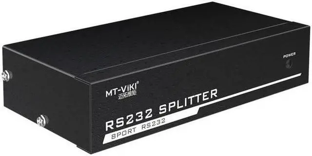 8 Ports RS232 Splitter Divisore DB9 Seriale RS232 Witch Protocollo di Trasferimento Dati COM Device Console Selector Controller(UK Plug)