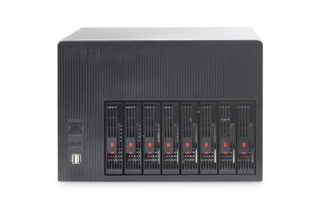 8bay Vertical Plug-in NAS Storage Hot-swappable Chassis 8 Hot-plug 3.5HDD Compatible With 2.5 SSD 2 4-bit Hard Disk Backplanes 6GB SATA Suitable For Motherboard Micro-atx (9.6*9.6) Empty Chassis