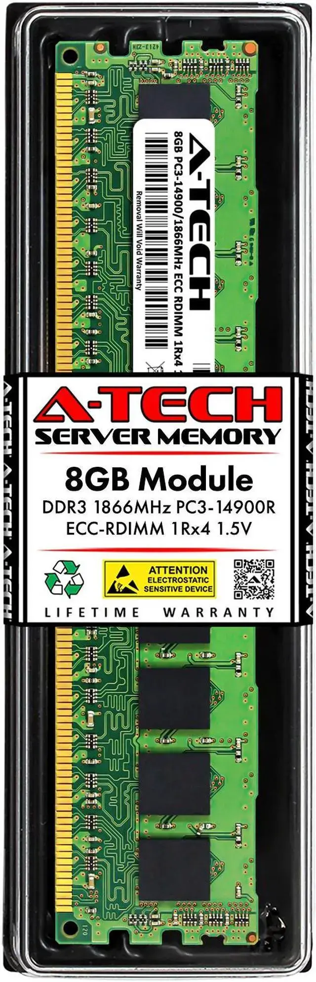 8GB RAM Replacement for Dell A7187317 SNPT0F69C/8G DDR3 1866MHz PC3-14900 ECC RDIMM 1Rx4 Server Memory