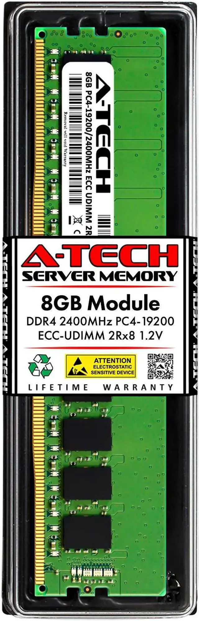 8GB RAM Replacement for Hynix HMA41GU7AFR8N-UH DDR4 2400MHz PC4-19200 ECC UDIMM 2Rx8 Server Memory