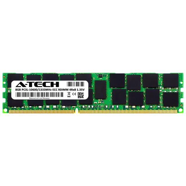 8GB RAM Replacement For Kingston KVR1333D3LQ8R9S/8G DDR3 1333MHz PC3L-10600 ECC RDIMM 4Rx8 Server Memory