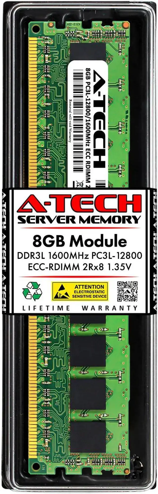 8GB RAM Replacement for Samsung M392B1G73DB0-YK0 DDR3 1600MHz PC3-12800 ECC RDIMM 2Rx8 Server Memory