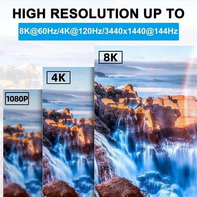 8K USB C Type C Bi-Direction Switch 1x2 2x1 4K 120Hz Thunderbolt 4 Video Switcher USB 3.1 PD 100W Splitter For Laptop Macbook