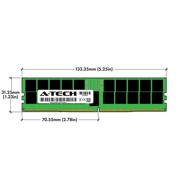 A-Tech 128GB (2x64GB) 2Rx4 PC5-38400R DDR5 4800 MHz EC8 RDIMM ECC Registered DIMM 288-Pin Dual Rank X4 Server & Workstation RAM Memory Upgrade Kit