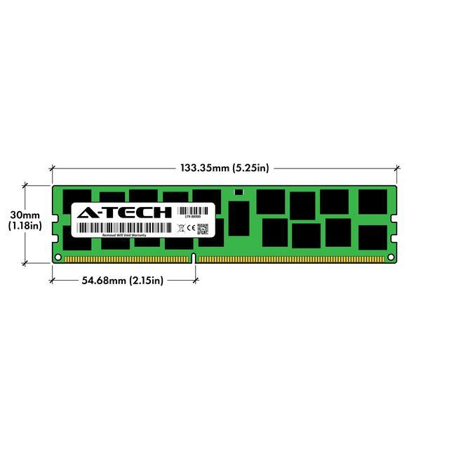 A-Tech 32GB (2x16GB) 2Rx4 PC3-14900R DDR3 1866 MHz ECC RDIMM 1.5V Registered DIMM 240-Pin Dual Rank X4 Server & Workstation RAM Memory Upgrade Kit