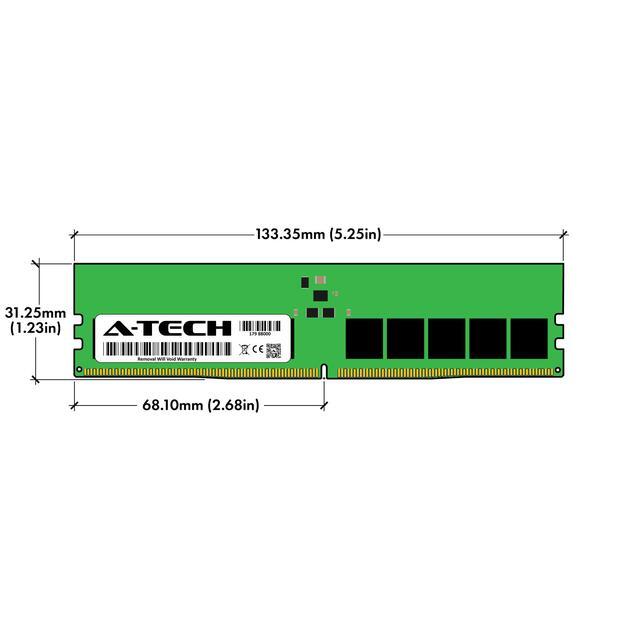 A-Tech 96GB (2x48GB) 2Rx8 PC5-44800E DDR5 PC5-44800 MHz ECC UDIMM Unbuffered DIMM 288-Pin Dual Rank X8 Server & Workstation RAM Memory Upgrade Kit