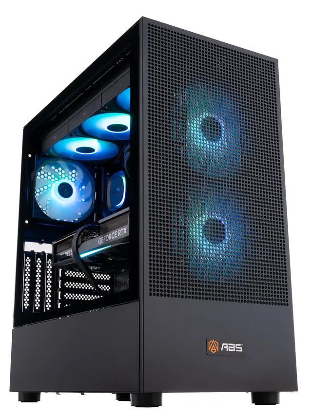 ABS Aeolian Ruby Gaming PC - Windows 11 - AMD Ryzen 7 7800X3D - GeForce RTX 5070 Ti - DLSS 4 - AI-Powered Performance - 32GB DDR5 6000 - 2TB M.2 NVMe SSD - AR7800X3D5070TI3