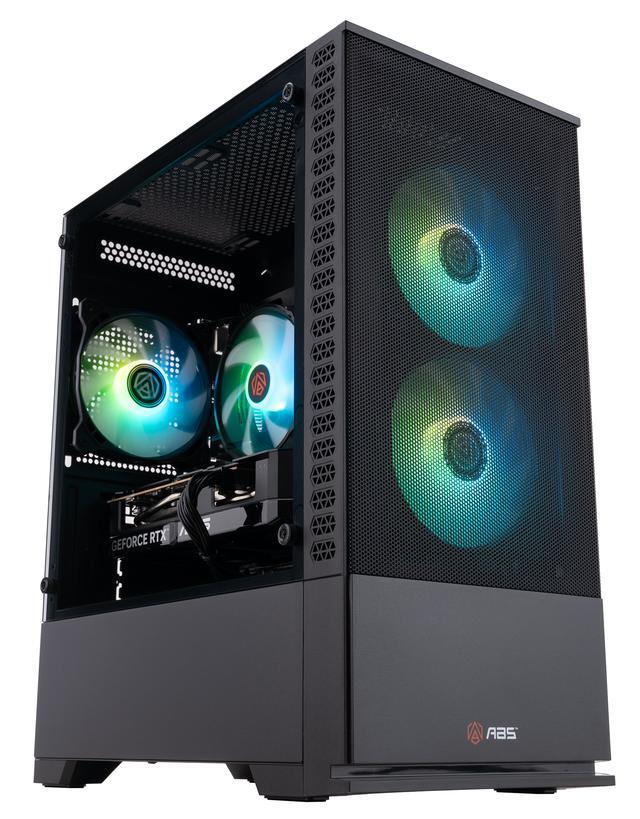 ABS Cyclone Aqua Gaming PC Powered By Asus - Windows 11 - Intel Core I5-14400F - GeForce RTX 5060 - DLSS 4 - AI-Powered Performance - 32GB DDR4 3200 - 1TB M.2 NVMe SSD - CA14400F50602