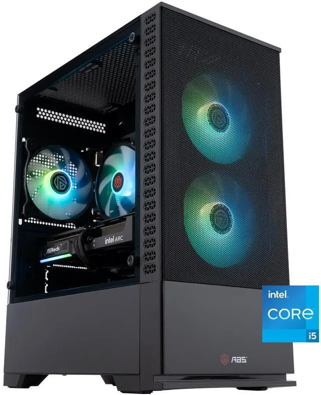 ABS Cyclone Aqua Gaming PC - Windows 11 Home - Intel Core i5-13400F - Intel Arc B580 - 32GB DDR4 3200 - 1TB M.2 NVMe SSD - CA13400FB5802