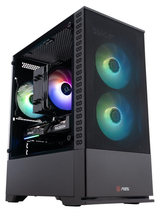 ABS Cyclone Ruby Gaming PC - Windows 11 - AMD Ryzen 7 9700X - Radeon RX 9060 XT - AI-Powered Performance - 32GB DDR5 6400MHz - 1TB M.2 NVMe SSD - CR9700X9060XT16GB2
