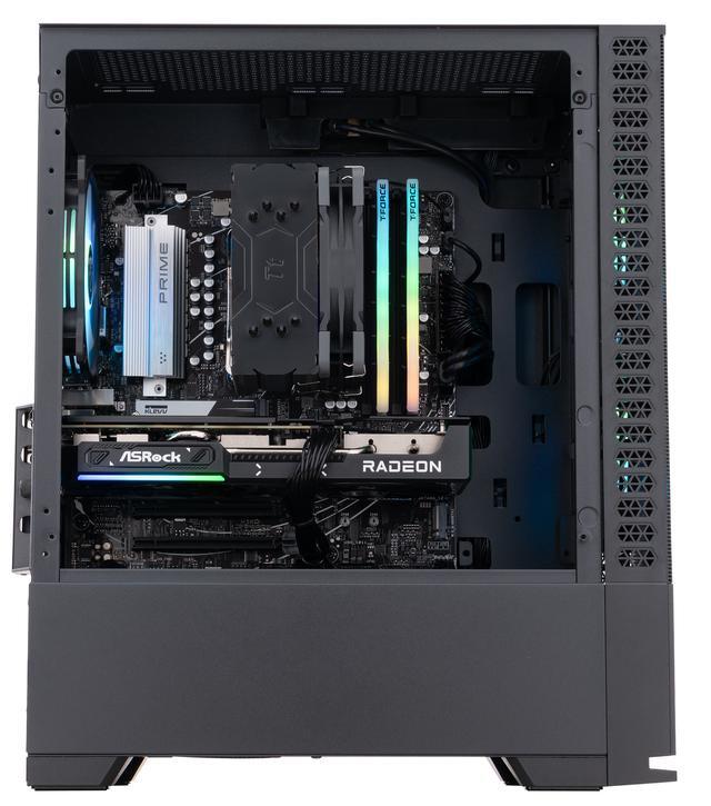 ABS Cyclone Ruby Gaming PC - Windows 11 - AMD Ryzen 7 9700X - Radeon RX 9060 XT - AI-Powered Performance - 32GB DDR5 6400MHz - 1TB M.2 NVMe SSD - CR9700X9060XT16GB2