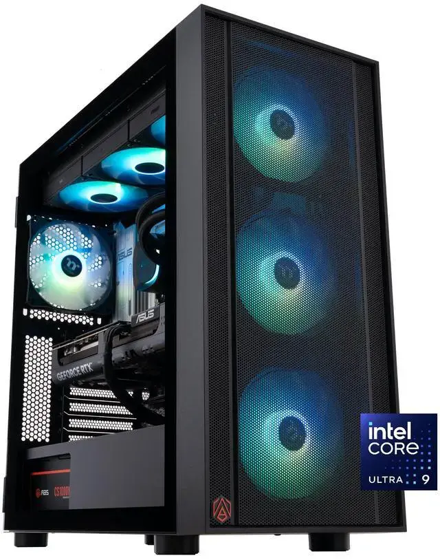 ABS Eurus Aqua Gaming PC Powered By Asus- Windows 11 - Intel Core Ultra 9 285K - GeForce RTX 5080- DLSS 4 - AI-Powered Performance - 32GB DDR5 6400MHz - 2TB M.2 NVMe SSD - EA285K50803
