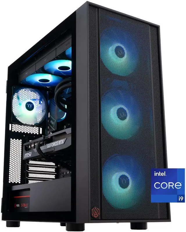 ABS Eurus Aqua Gaming PC - Windows 11 - Intel Core i9-14900KF - GeForce RTX 5070 Ti - DLSS 4 - AI-Powered Performance - 32GB DDR5 6400 - 2TB M.2 NVMe SSD - EA14900KF5070TI2