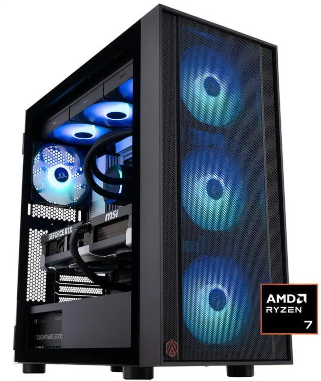 ABS Eurus Ruby Gaming PC - Windows 11 - AMD Ryzen 7 9800X3D - GeForce RTX 5090 - DLSS 4 - AI-Powered Performance - 32GB DDR5 6400MHz - 2TB M.2 NVMe SSD - ER9800X3D50903
