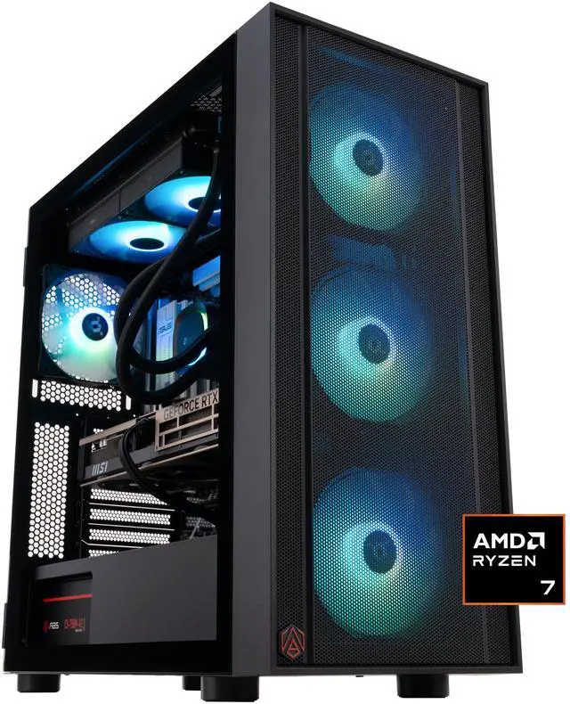 ABS Eurus Ruby Gaming PC - Windows 11 - AMD Ryzen 7 9800X3D - GeForce RTX 5070 Ti - DLSS 4 - AI-Powered Performance - 32GB DDR5 6400MHz - 2TB M.2 NVMe SSD - ER9800X3D5070TI5