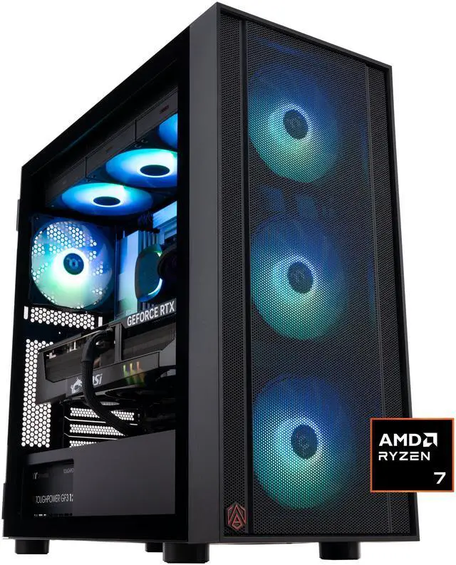 ABS Eurus Ruby Gaming PC - Windows 11 - AMD Ryzen 7 9800X3D - GeForce RTX 5090 - DLSS 4 - AI-Powered Performance - 32GB DDR5 6400MHz - 2TB M.2 NVMe SSD - ER9800X3D50904