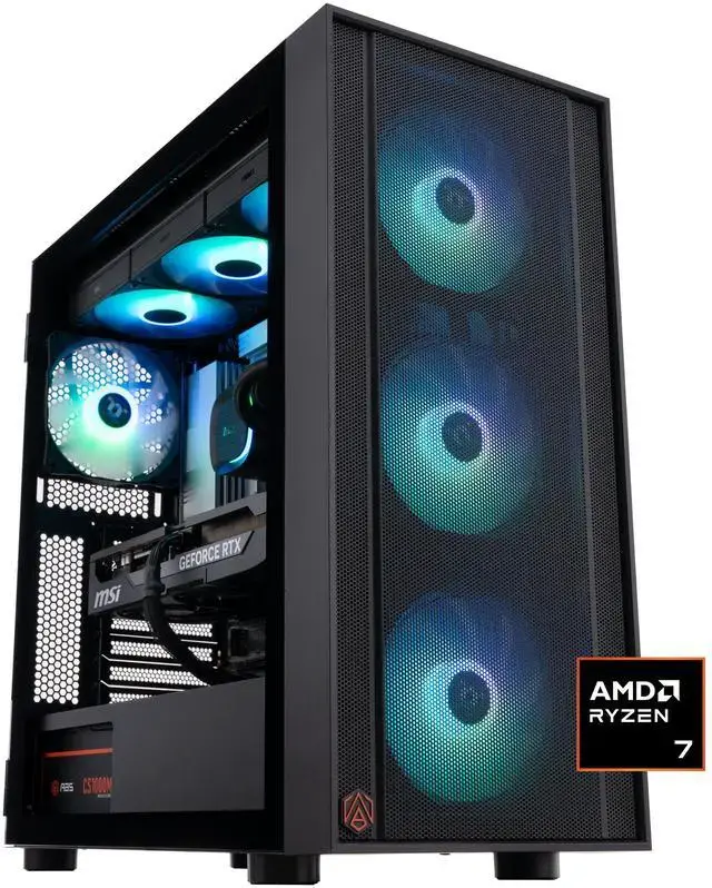 ABS Eurus Ruby Gaming PC - Windows 11 - AMD Ryzen 7 9800X3D - GeForce RTX 5080 - DLSS 4 - AI-Powered Performance - 32GB DDR5 6400MHz - 2TB M.2 NVMe SSD - ER9800X3D50806