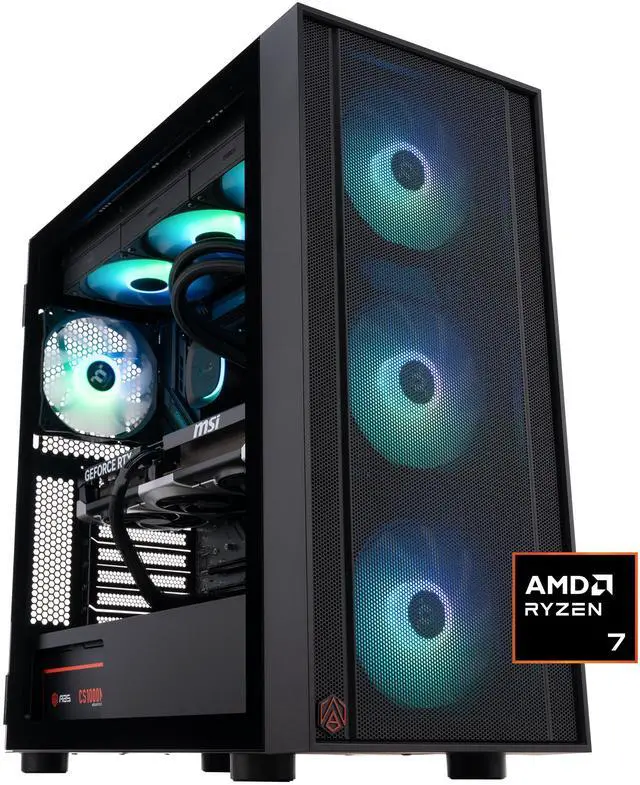 ABS Eurus Ruby Gaming PC - Windows 11 - AMD Ryzen 7 9800X3D - GeForce RTX 5080 - DLSS 4 - AI-Powered Performance - 32GB DDR5 6400MHz - 2TB M.2 NVMe SSD - ER9800X3D50807