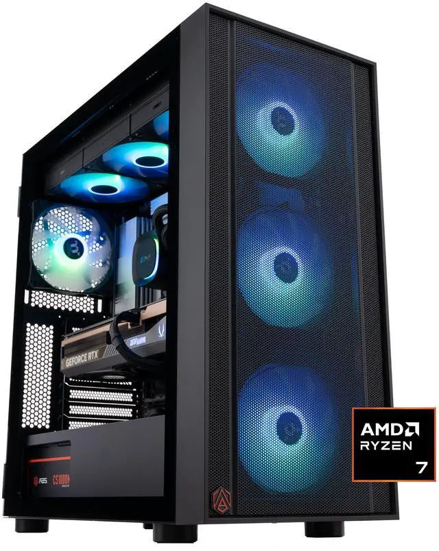 ABS Eurus Ruby Gaming PC - Windows 11 - AMD Ryzen 7 9800X3D - GeForce RTX 5080 - DLSS 4 - AI-Powered Performance - 32GB DDR5 6400MHz - 2TB M.2 NVMe SSD - ER9800X3D50805