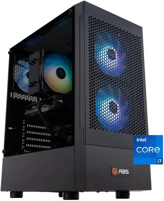 ABS Favonius Aqua Gaming PC - Windows 11 - Intel Core i7-14700F - GeForce RTX 5060 - DLSS 4 - AI-Powered Performance - 32GB DDR4 3200MHz - 1TB M.2 NVMe SSD - FA14700F5060