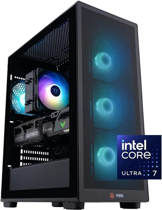 ABS Stratos II Aqua Gaming PC - Windows 11 - Intel Core Ultra 7 265KF - GeForce RTX 5070 - DLSS 4 - AI-Powered Performance - 32GB DDR5 6400 - 2TB M.2 NVMe SSD - SA265KF50702
