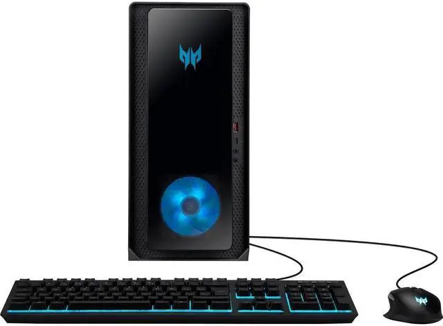 Acer DG.E2XAA.006 Predator PO3-640 Gaming Desktop Computer - Intel Core i7 12th Gen i7-12700F Dodeca-core (12 Core) 2.10 GHz - 16 GB RAM DDR4 SDRAM - 1 TB HDD - 1 TB PCI Express SSD
