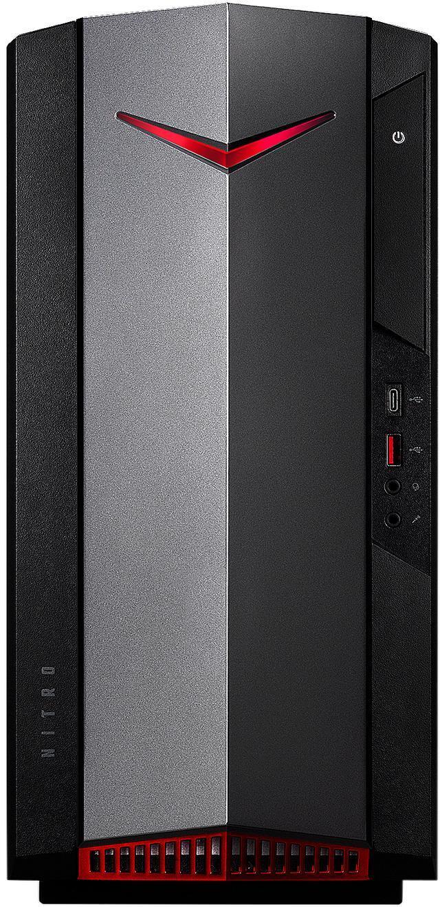 Acer Gaming Desktop Nitro 50 N50-640-UR13 Intel Core I5-12400F 16GB DDR4 1TB HDD 512GB PCIe SSD GeForce RTX 3050 Windows 11 Home 64-bit