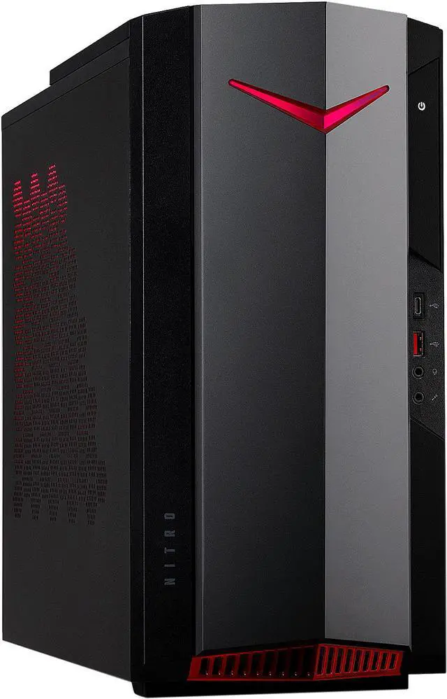 Acer Gaming Desktop Nitro 50 N50-640-UR13 Intel Core i5-12400F 16GB DDR4 1TB HDD 512GB PCIe SSD GeForce RTX 3050 Windows 11 Home 64-bit