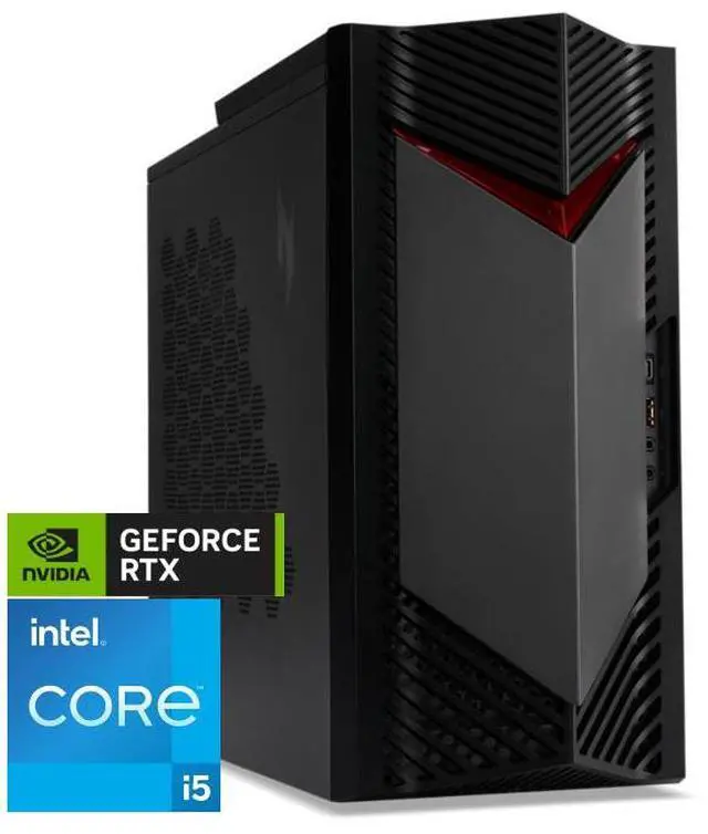 Acer Nitro 50 Gaming Desktop PC Intel Core i5-13400F GeForce RTX 3060 Graphics 16GB DDR4 3200MHZ Memory 512GB M.2 2280 PCIe Gen 4 SSD 1TB 7200RPM HDD DTS: X Ultra Windows 11 Home N50-650-UR13