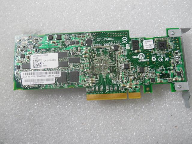 Adaptec ASR-6805T 512MB 6 Gb/s SATA/SAS RAID CONTROLLER W/Bracket No Riser