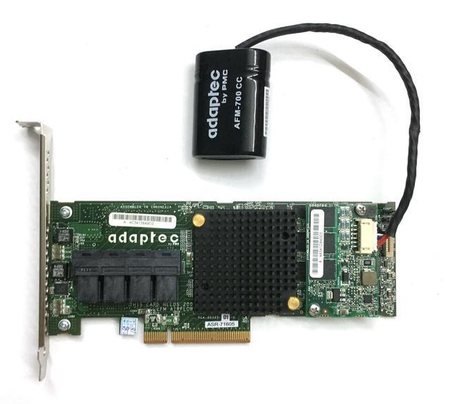 Adaptec ASR-71605 16 Ports 2274400-R Raid Card AFM-700 1GB Cache & BBU Battery