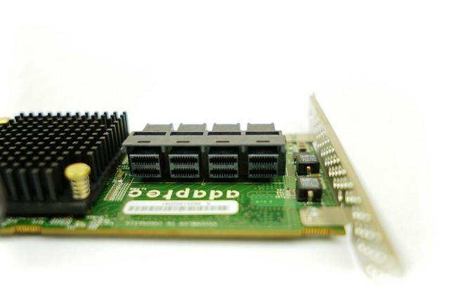 ADAPTEC ASR-71605 SFF8643 16 PORT SAS SATA 6Gb/s HBA/RAID CARD W/4 X 1.0M CABLES