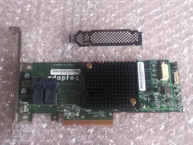 ADAPTEC ASR-7805 SFF8643 PCI-E 3.0 x8 HBA/RAID w/1GB CACHE ZFS PC UNRAID