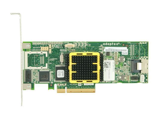 Adaptec RAID 2405 2260200-R SATA/SAS 4 Internal Ports W/ 128MB Cache Memory Controller Card Single