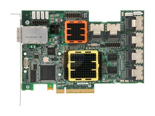 Adaptec RAID 52445 2258700-R SATA/SAS 28-port (24 Internal 4 External) W/ 512MB Cache Memory Controller Card Single